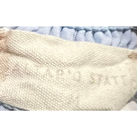 Altar’d State Dress Mini Tie Front Puff Sleeve Light Blue Empire Waist Womens M - Picture 8 of 9